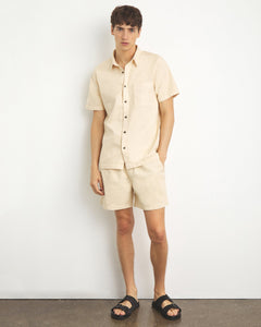Summer Denim Shirt in Yellow-Cream - 1 - Onia