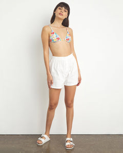 Eyelet Beach Boxer in White - 4 - Onia