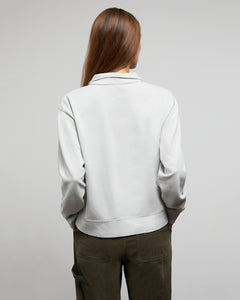 Garment Dye Terry Polo in Light-Heather-Grey - 3 - Onia