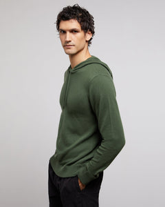 100% Cashmere Hooded Pullover in Sage - 3 - Onia