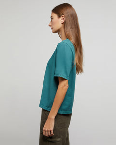 Garment Dye Jersey Tee in Hunter - 3 - Onia