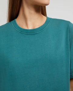 Garment Dye Jersey Tee in Hunter - 5 - Onia