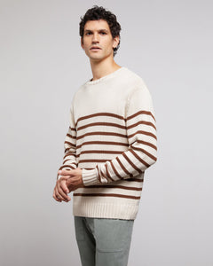 Boatneck Sweater in Swan-Almond - 3 - Onia