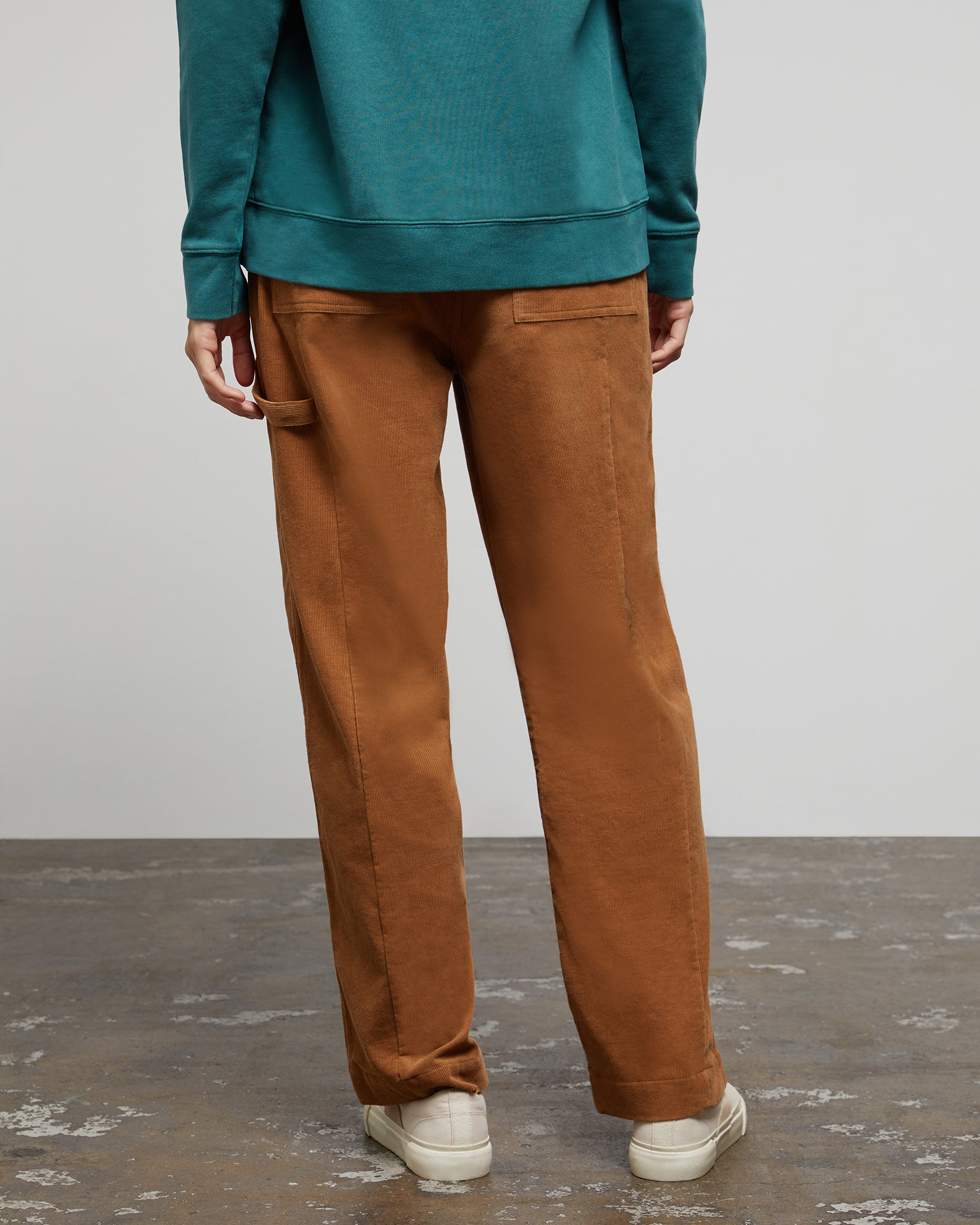 Wide Leg Corduroy Carpenter Pant