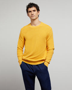 Pigment Dye Cotton Sweater in Apricot - 2 - Onia
