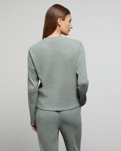 Waffle Henley in Sage - 4 - Onia