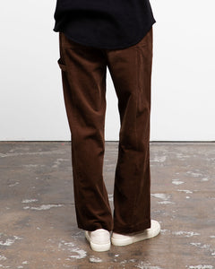 Wide Leg Corduroy Carpenter Pant in Bison - 3 - Onia