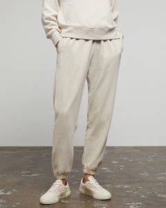 Garment Dye Terry Jogger in Swan - 1 - Onia