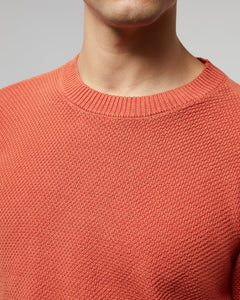 Pigment Dye Cotton Sweater in Spiced-Ginger - 5 - Onia