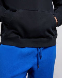 Garment Dye Pullover Terry Hoodie in Black - 5 - Onia