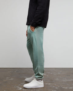 Garment Dye Pull-On Terry Jogger in Sea-Moss - 3 - Onia