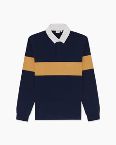 Long Sleeve Rugby Polo in Deep-Navy - 1 - Onia