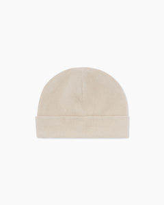 Waffle Cotton Cashmere Beanie in Swan - 1 - Onia