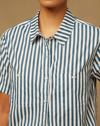 Dark Denim White