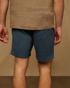 Garment Dye Elastic Chino Short in Dark Denim - 5 - Onia
