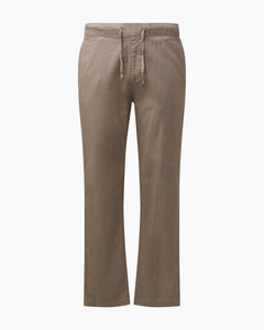 Stretch Linen Pull-On Pant in Cashew - 1 - Onia