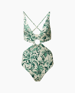 Marisol One Piece in Forest Green Multi - 1 - Onia