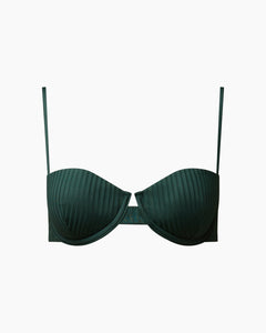 Dalia Bikini Top in Forest Green - 2 - Onia