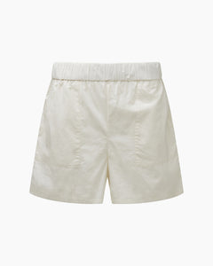 Poplin Home Short in White - 1 - Onia