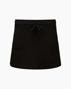 Waffle Mini Swim Skirt in Black - 1 - Onia