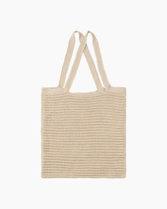 Linen Knit Tote in Tan - 2 - Onia