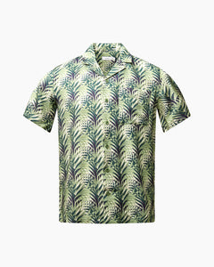 Viscose Convertible Camp Shirt in Palm Frond Multi - 1 - Onia
